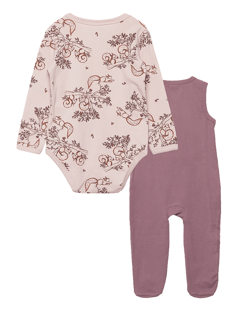Fixoni - Body LS w.Romper - sets mit body - hushed violet - 1
