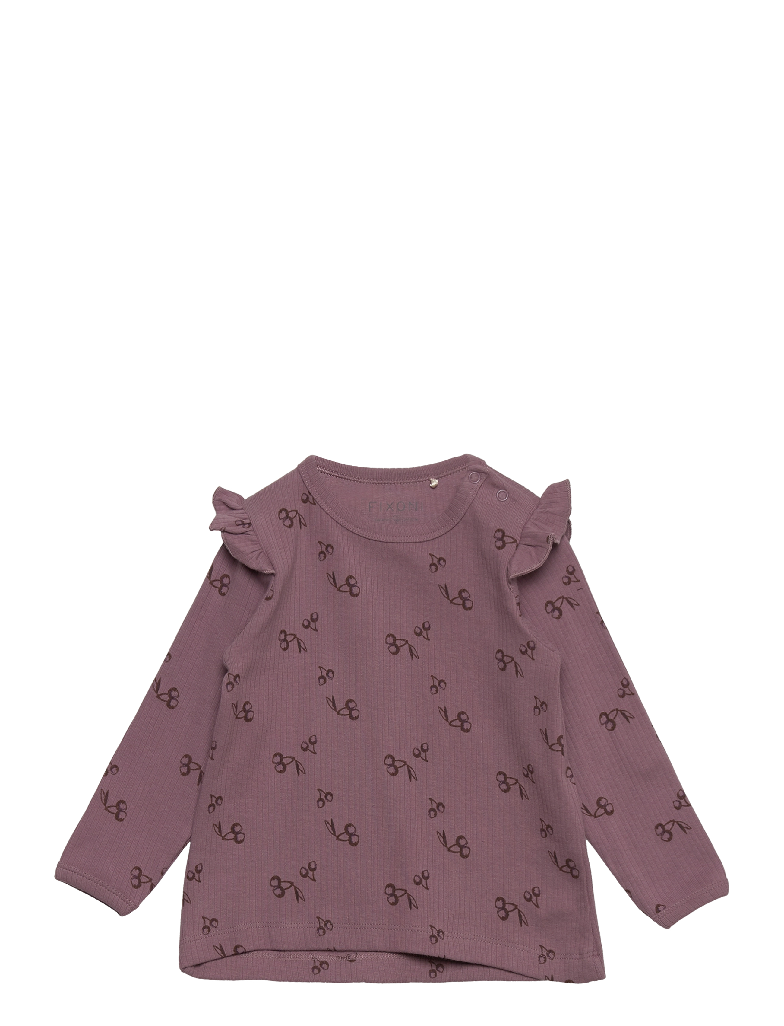Fixoni Blouse Ls W.aop Girls, Børn, Langærmet Flæse Bluse, Lila, Str: 62