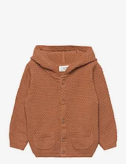 Fixoni - Knit Cardigan LS - džemperi ar kapuci - lion - 0