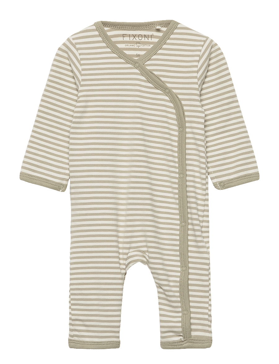 Fixoni - Wholesuit Y/D Stripe - długi rękaw - tea - 0