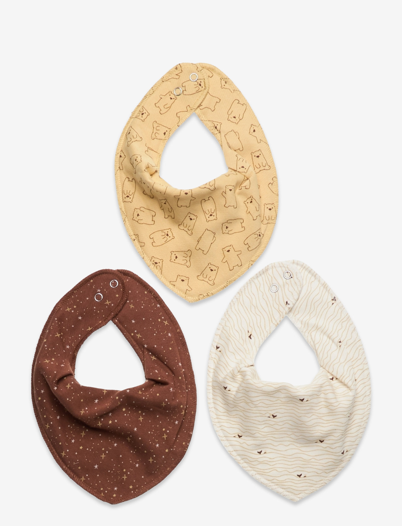 Fixoni - Bandana Bibs 3-pack - lätzchen - straw - 0