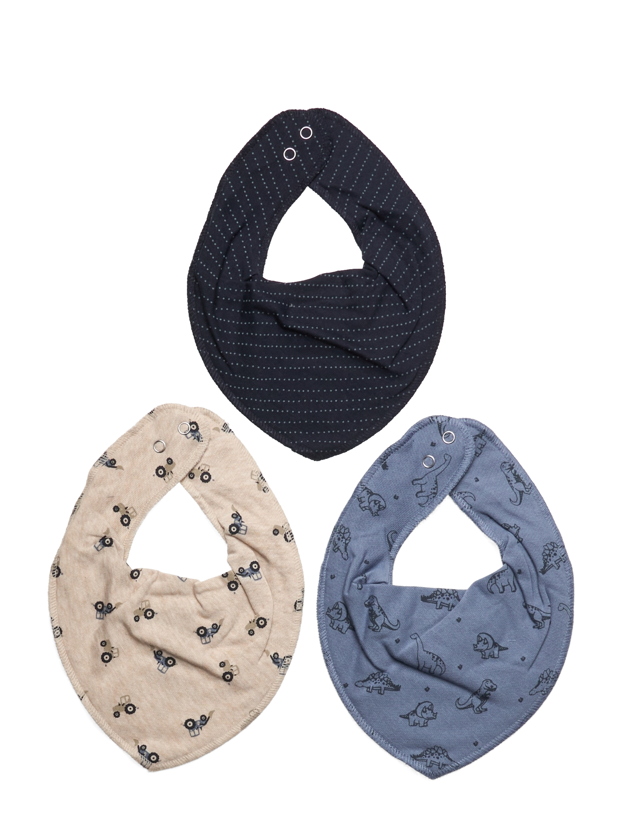 Fixoni Bandana Bibs 3-pack - Babyprodukte - DARK NAVY / navy