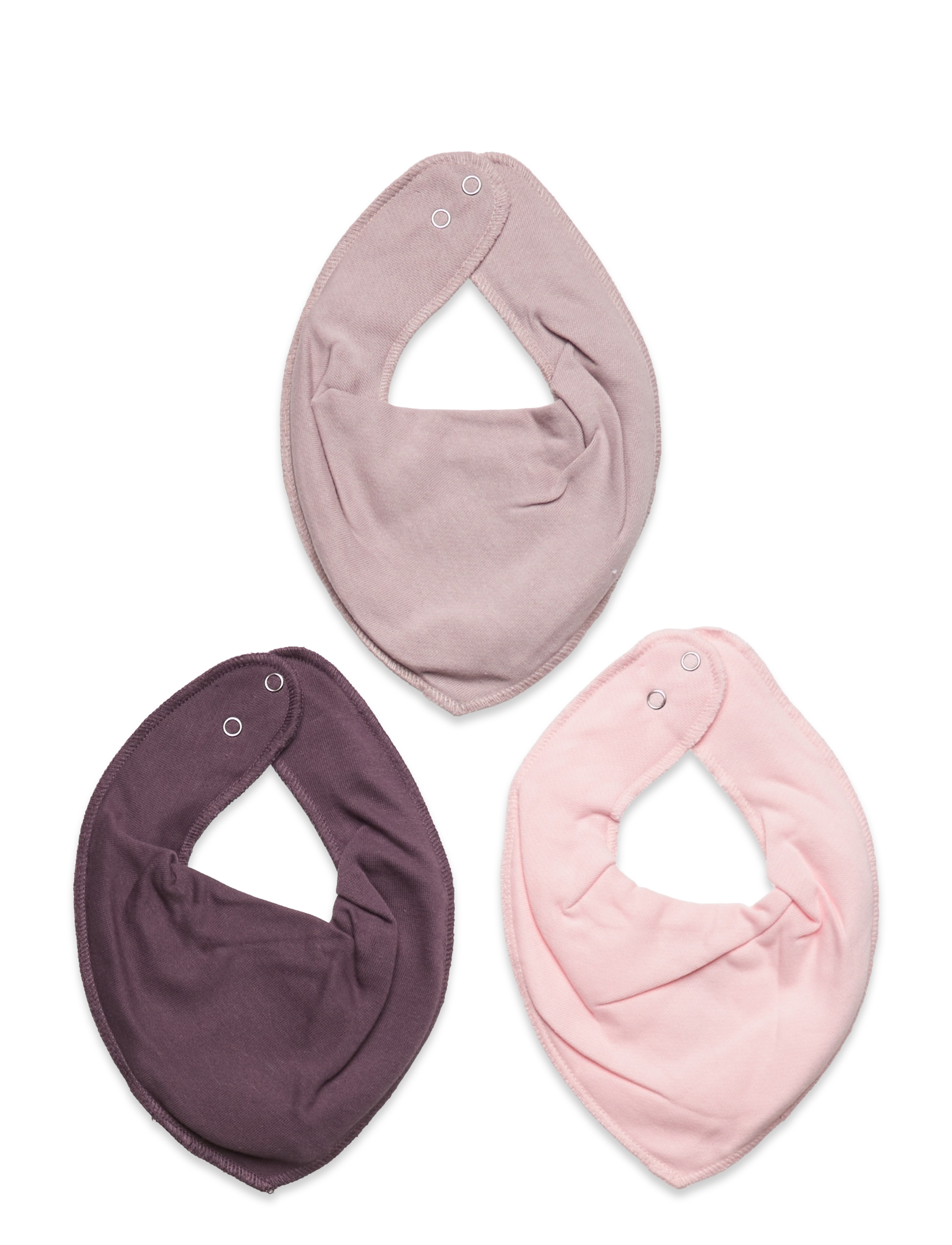 Fixoni Bandana Bibs 3-pack - 4 for 3 - ROSE / multi