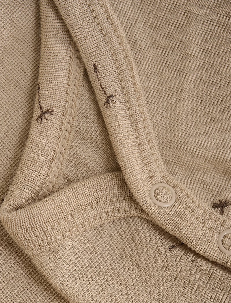 Fixoni - Body NS - uldundertøj baby - light taupe - 2