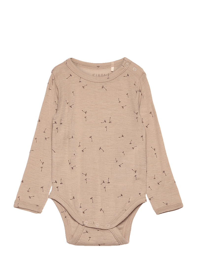 Fixoni - Body LS - base layer baby - light taupe - 0
