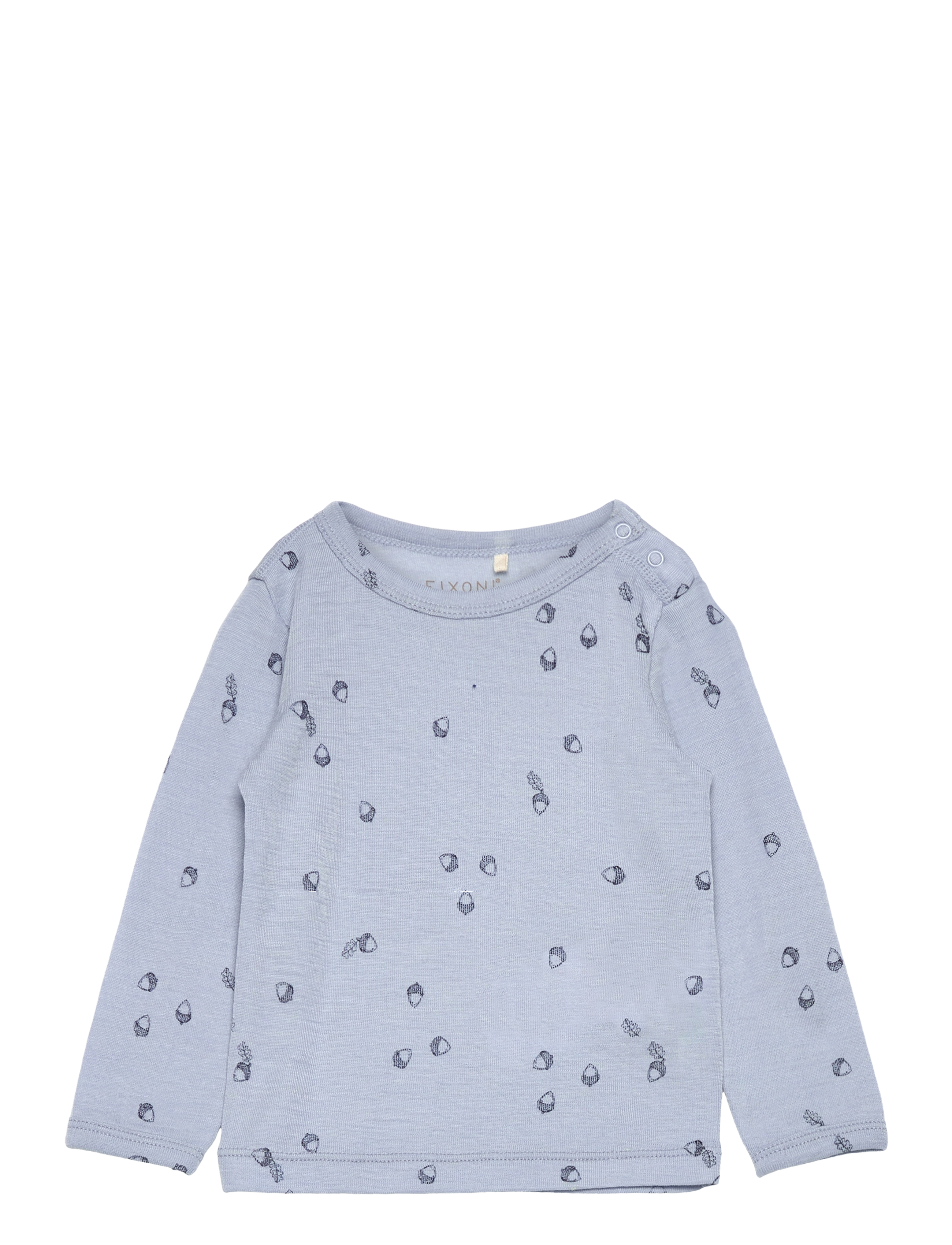 Fixoni Blouse LS - Uldundertøj baby - BLUE FOG / blue