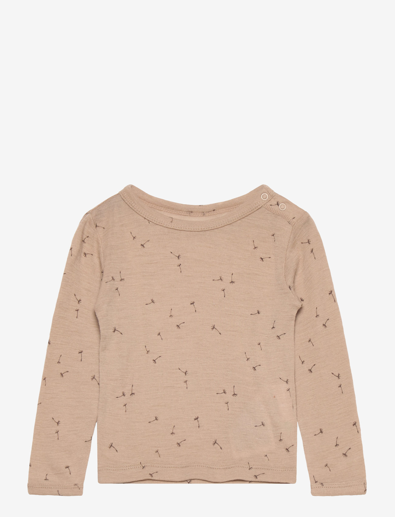 Fixoni - Blouse LS - langærmede t-shirts - light taupe - 0