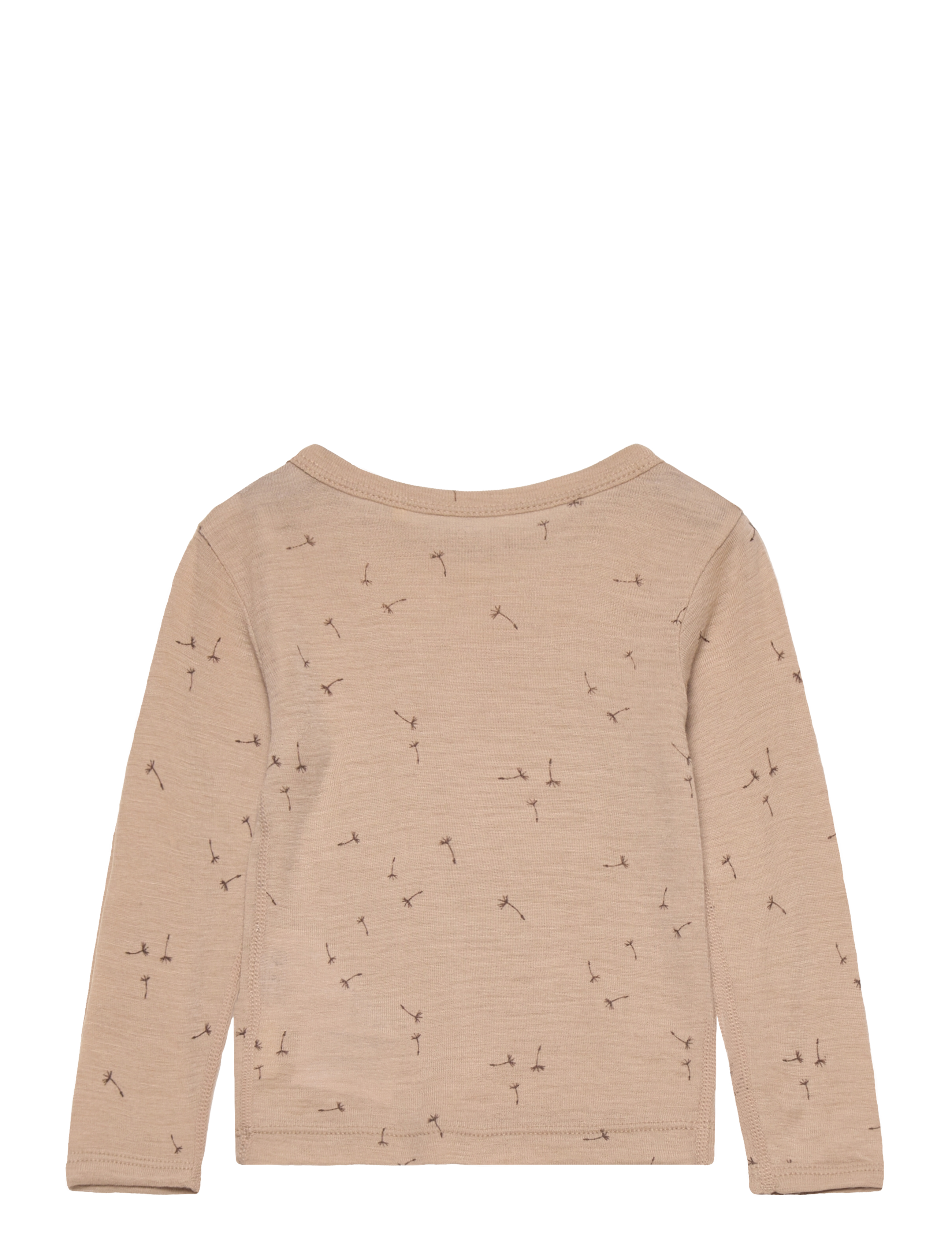 Fixoni - Blouse LS - long-sleeved t-shirts - light taupe - 1