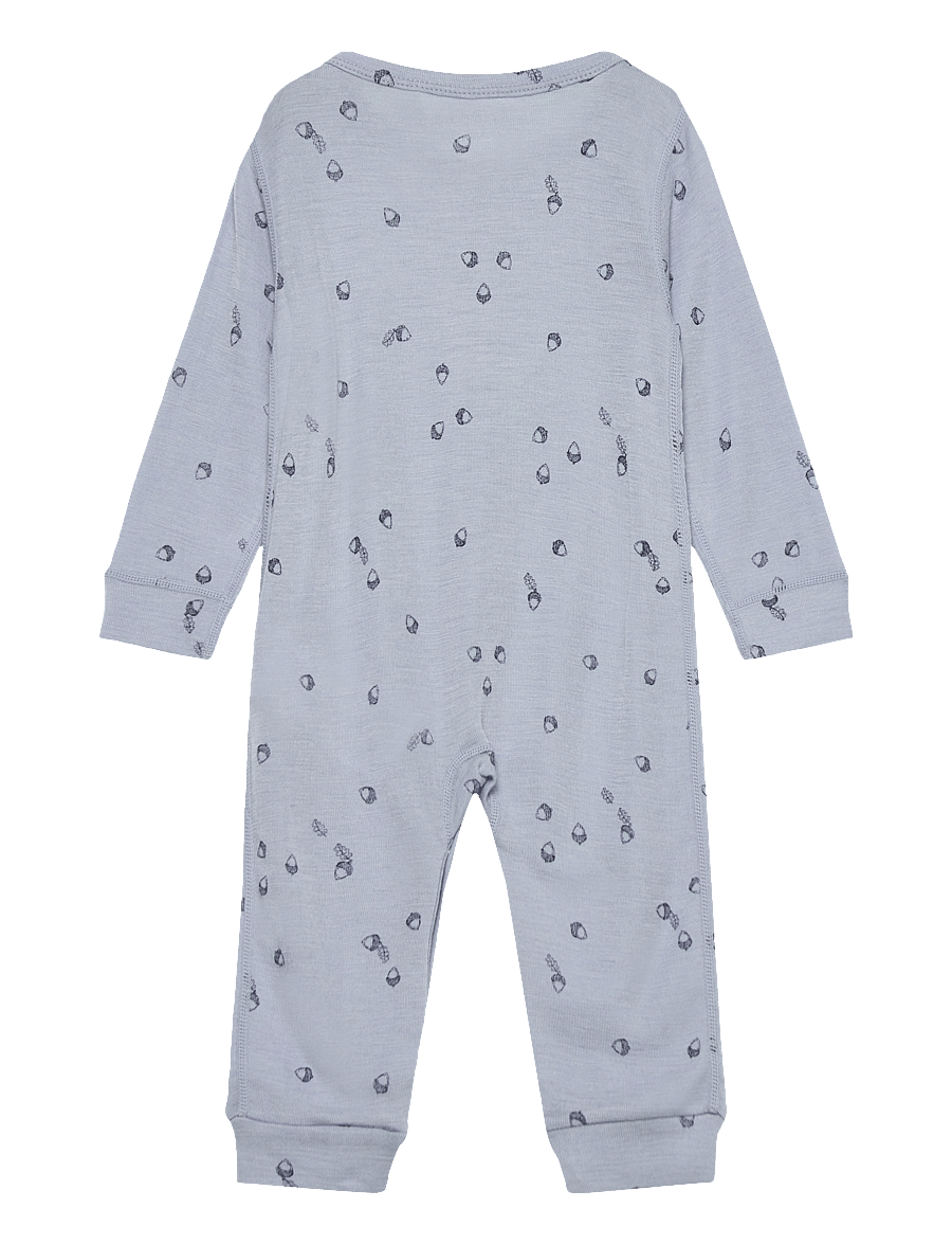 Fixoni - Jumpsuit - baselayer til baby - blue fog - 1