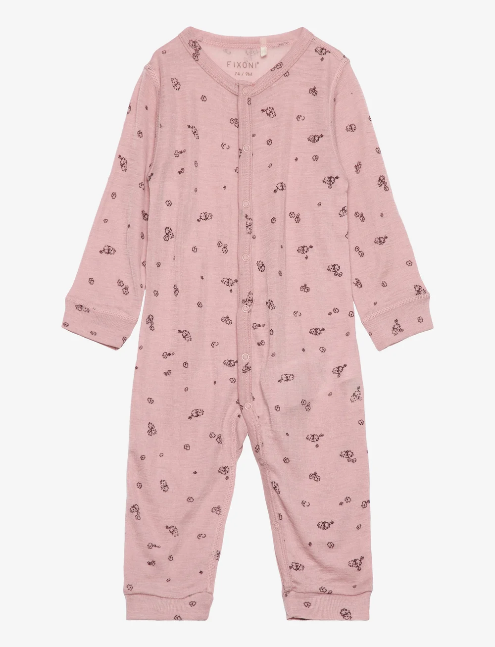 Fixoni - Jumspuit - uldundertøj baby - pale mauve - 0