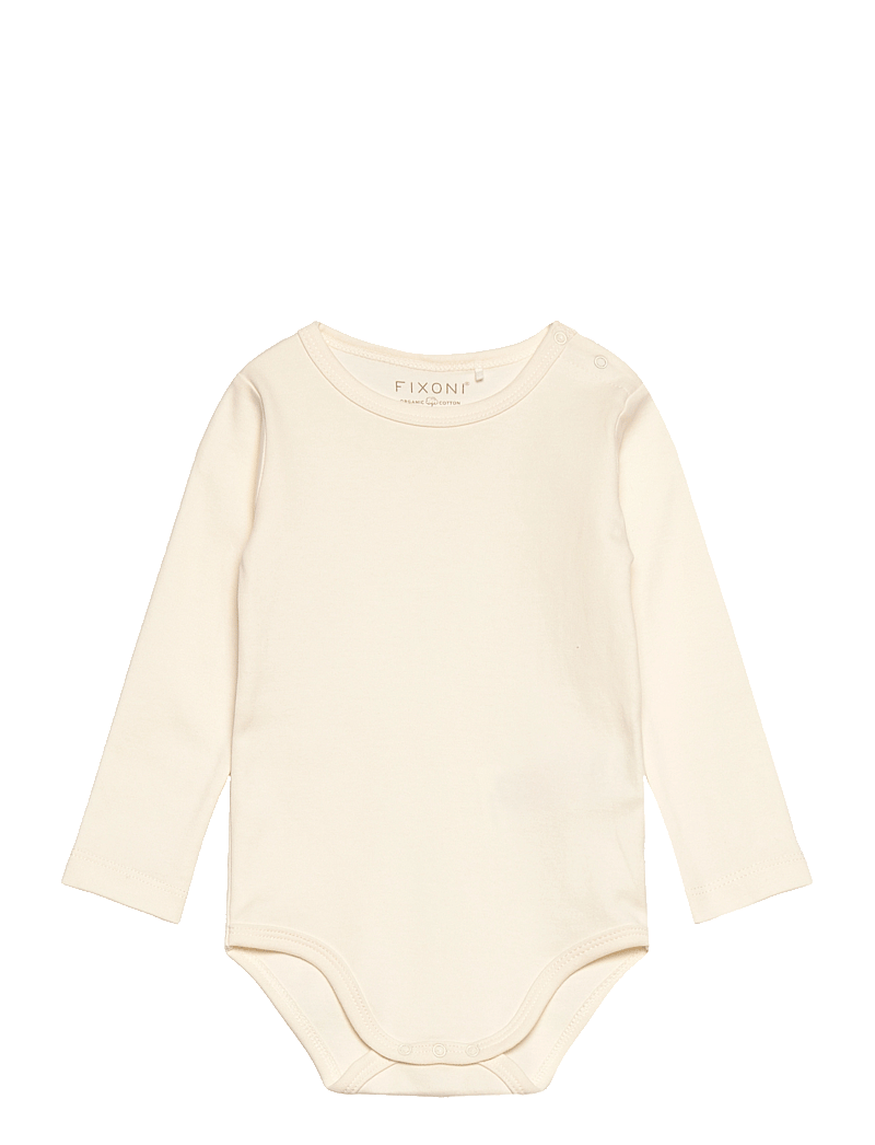 Fixoni - Body LS Solid - långärmade bodies - marshmallow - 0