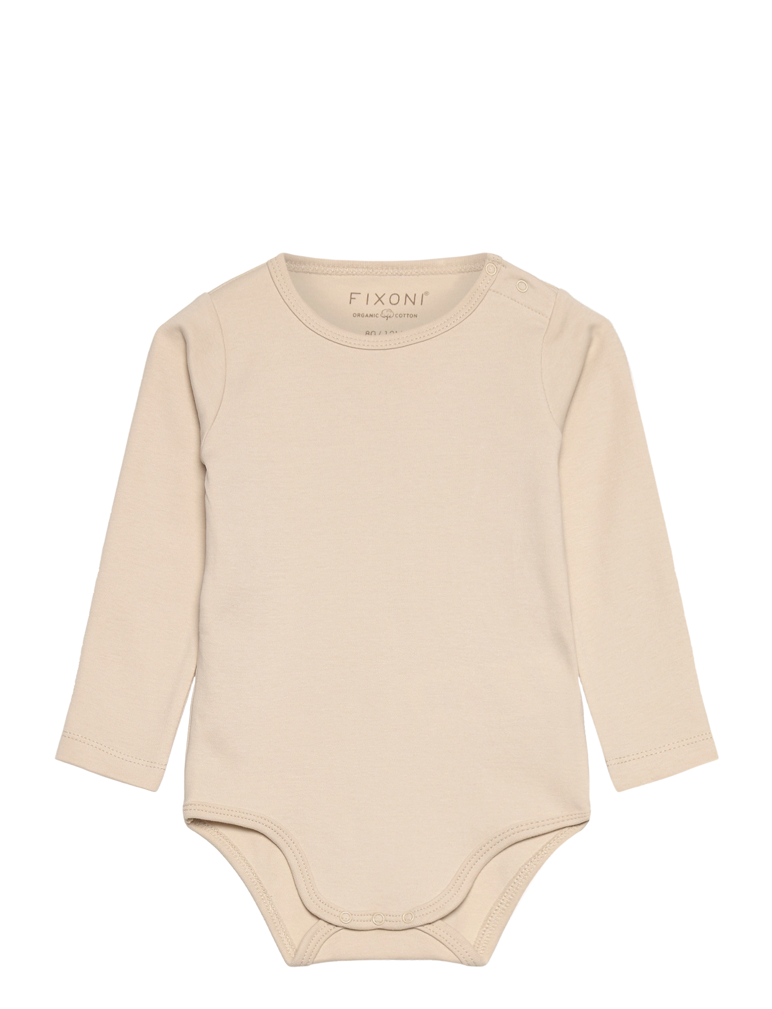 Fixoni Body Ls Solid, 50, Cream, Bodys > Langærmede, Børn