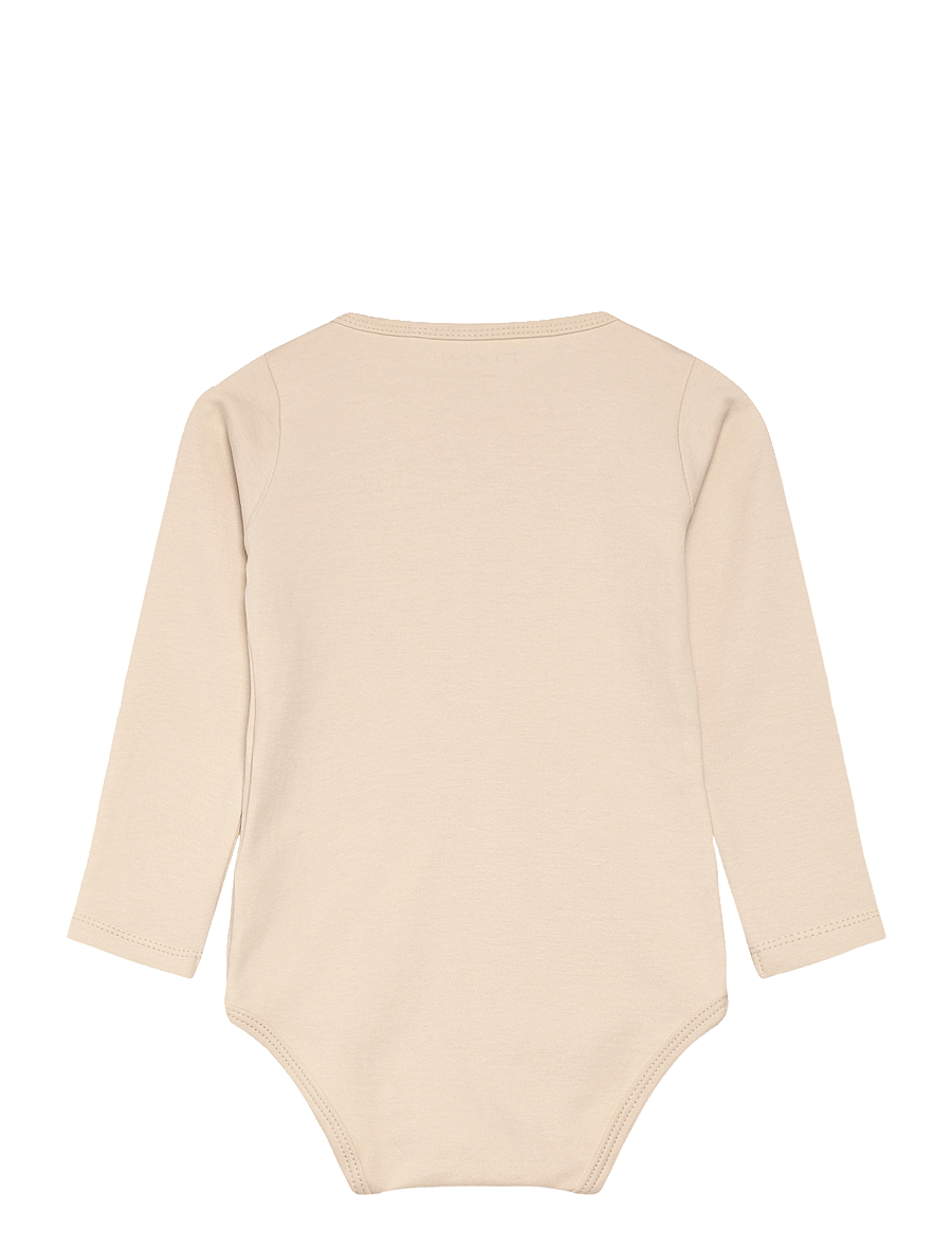 Fixoni - Body LS Solid - pikkade varrukatega bodid - oatmeal - 1