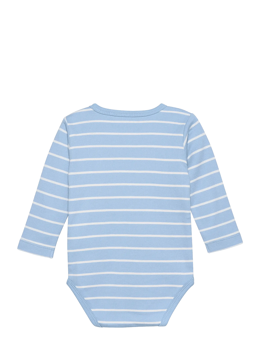 Fixoni - Body LS w. YD stripe - bodies à manches longues - ashley blue - 1
