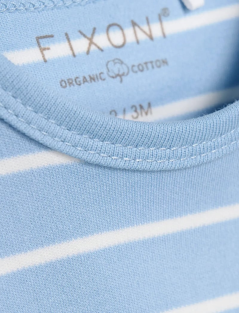 Fixoni - Body LS w. YD stripe - langärmelige bodys - ashley blue - 2