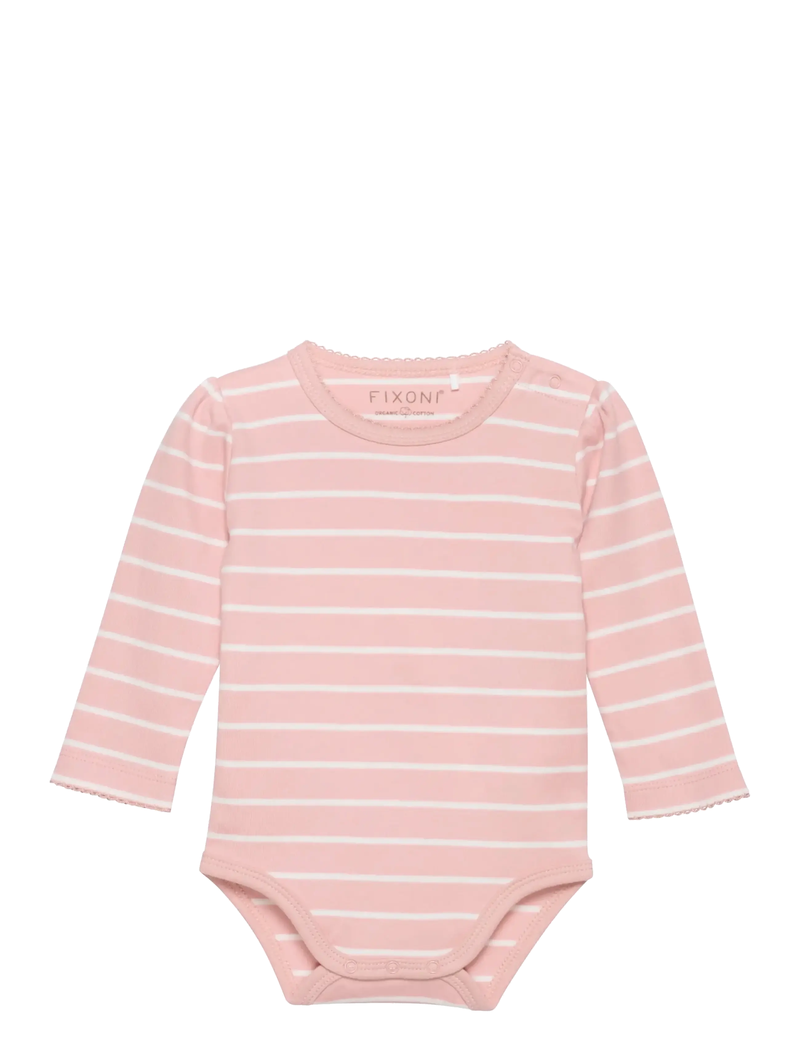Fixoni Body LS w. YD stripe - Pikkade varrukatega bodid - MISTY ROSE / pink/rose