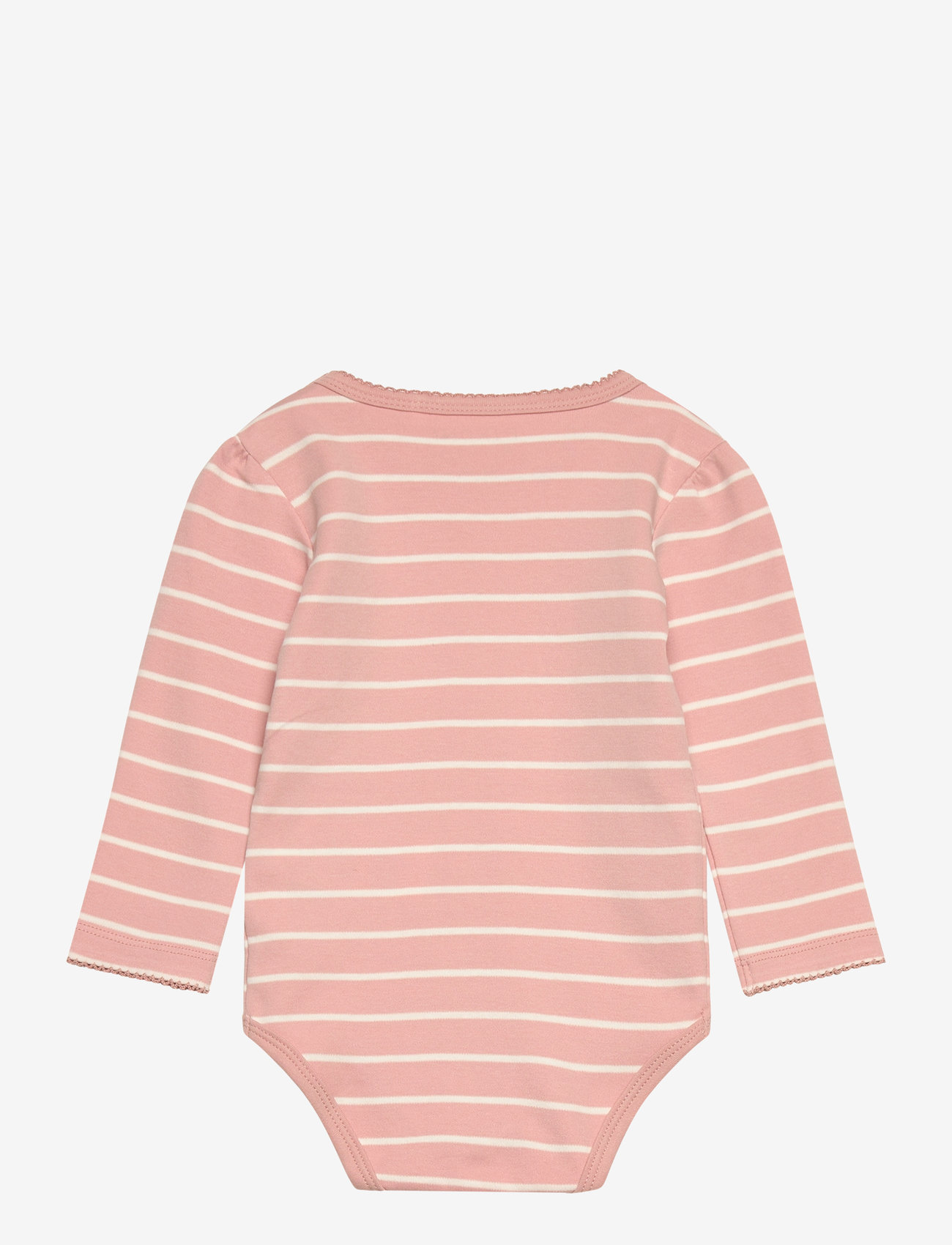 Fixoni - Body LS w. YD stripe - långärmade bodies - misty rose - 1