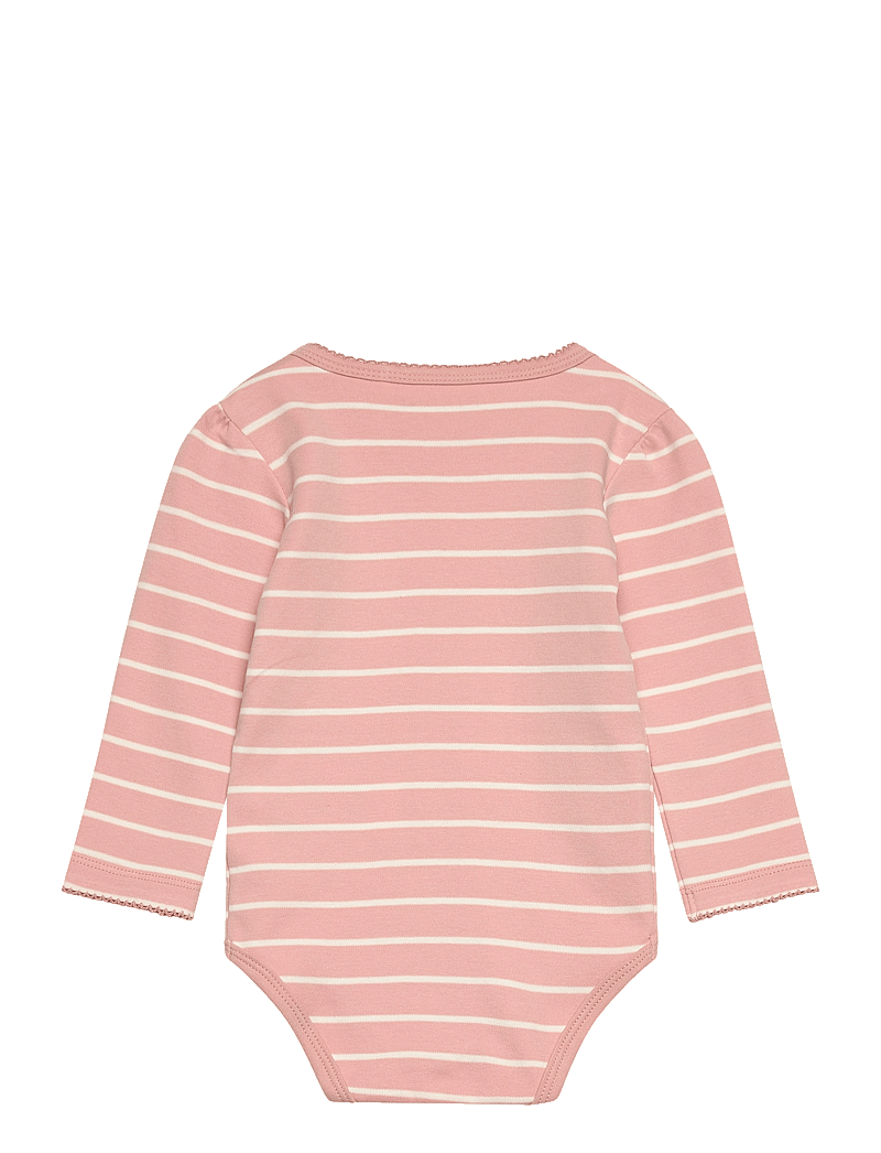 Fixoni - Body LS w. YD stripe - långärmade bodies - misty rose - 1