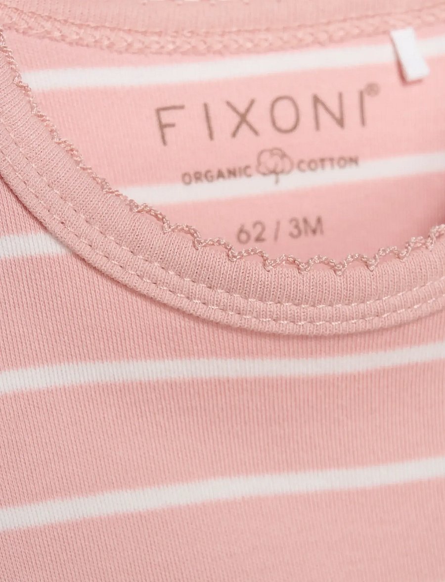 Fixoni - Body LS w. YD stripe - langärmelige bodys - misty rose - 2