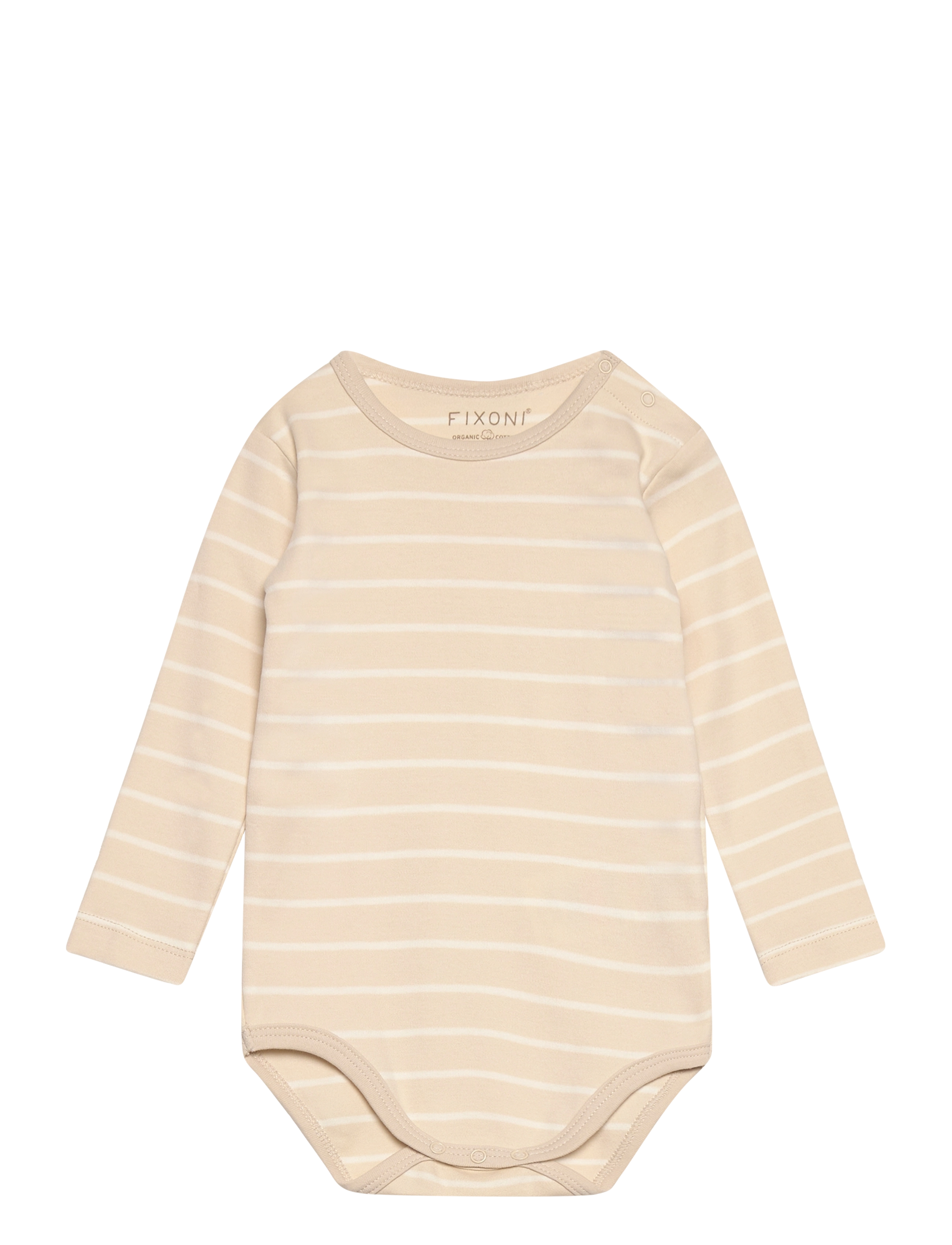Fixoni Body Ls W. Yd Stripe, 74, Beige, Bodys > Langærmede, Børn