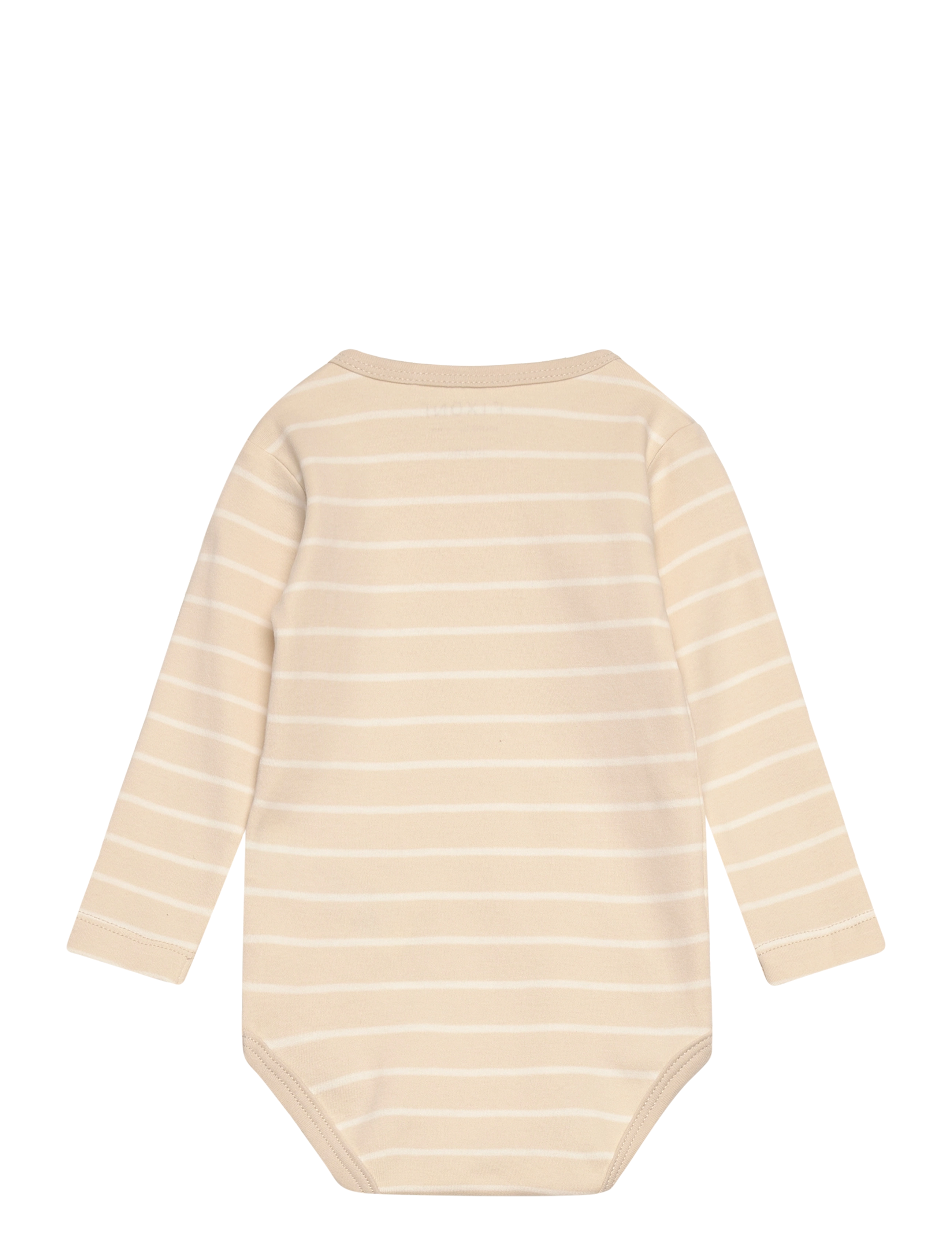 Fixoni - Body LS w. YD stripe - långärmade bodies - oatmeal - 1