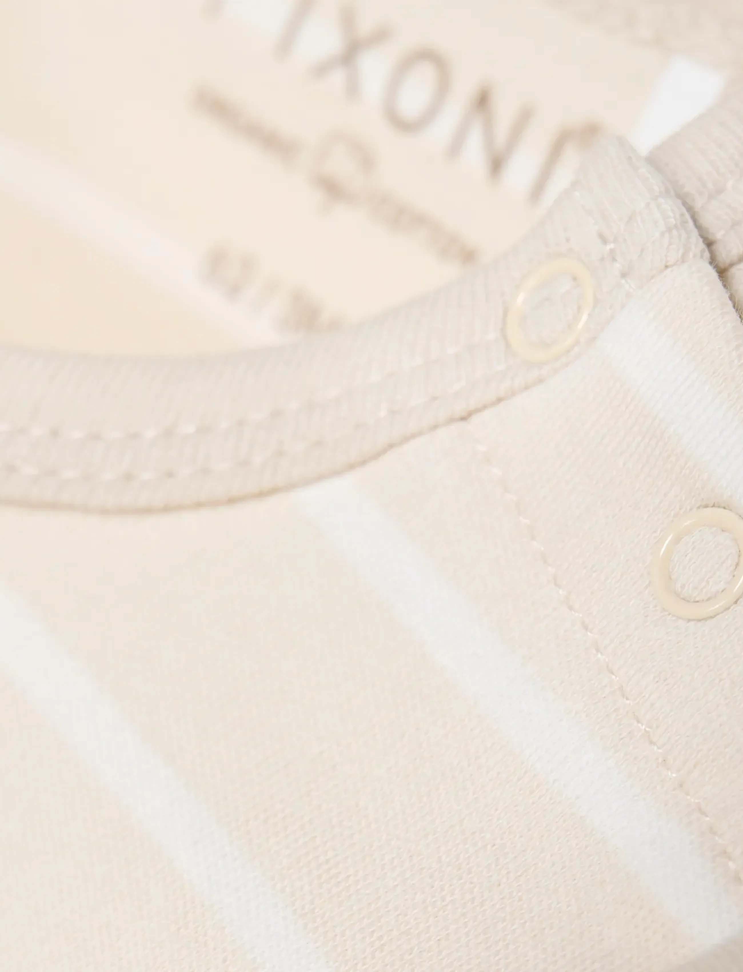 Fixoni - Body LS w. YD stripe - långärmade bodies - oatmeal - 2