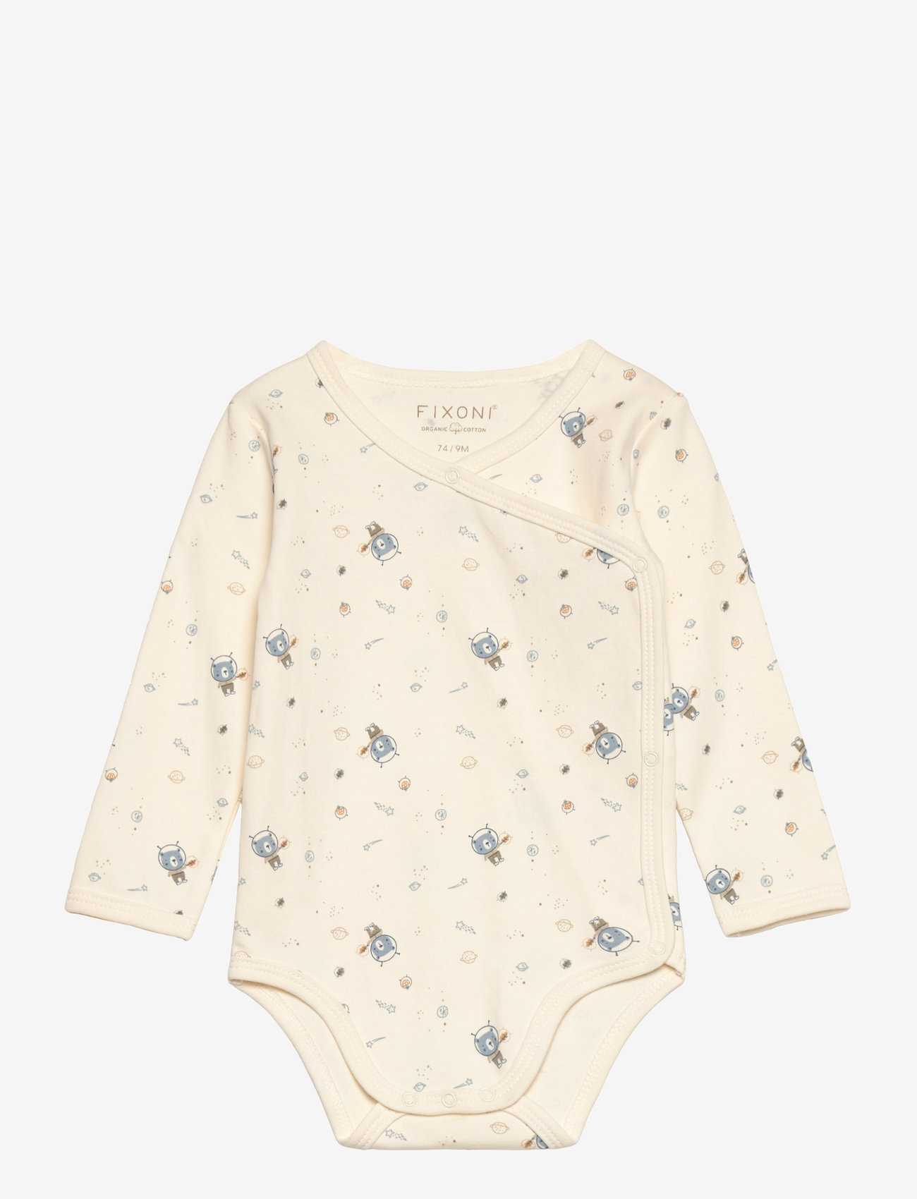 Fixoni - Wrap Body LS w.AOP - hõlmikbodi - ashley blue - 0