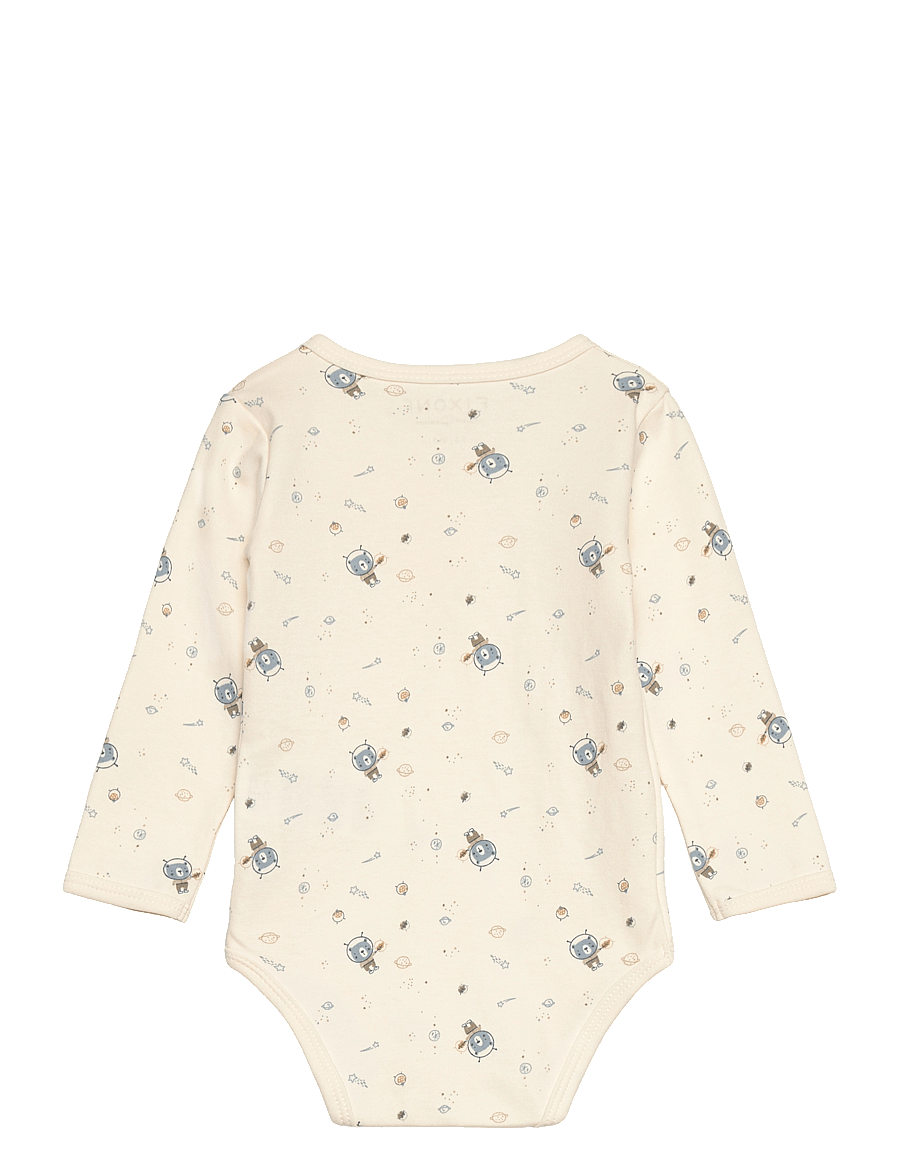 Fixoni - Wrap Body LS w.AOP - shoppa efter ålder - ashley blue - 1