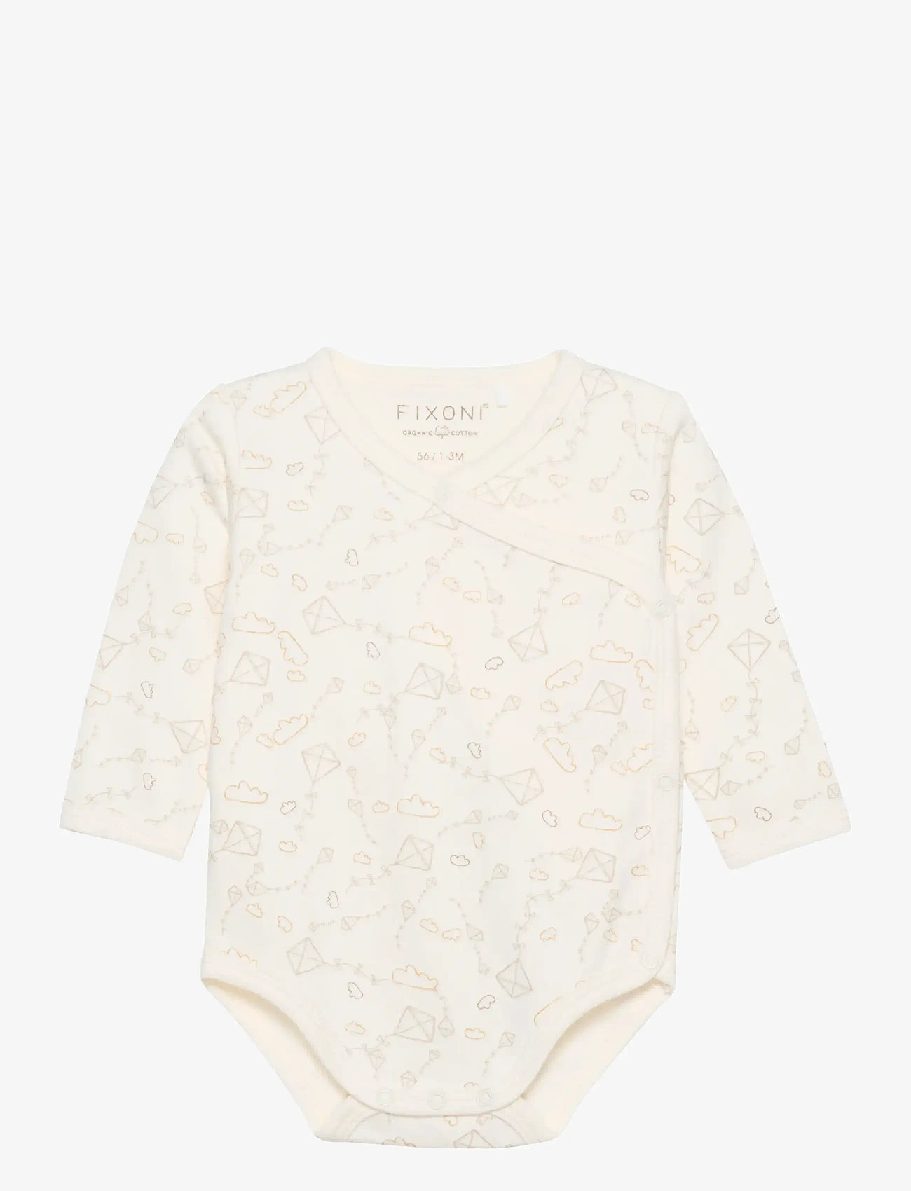 Fixoni - Wrap Body LS w.AOP - wickelbodys - marshmallow - 0