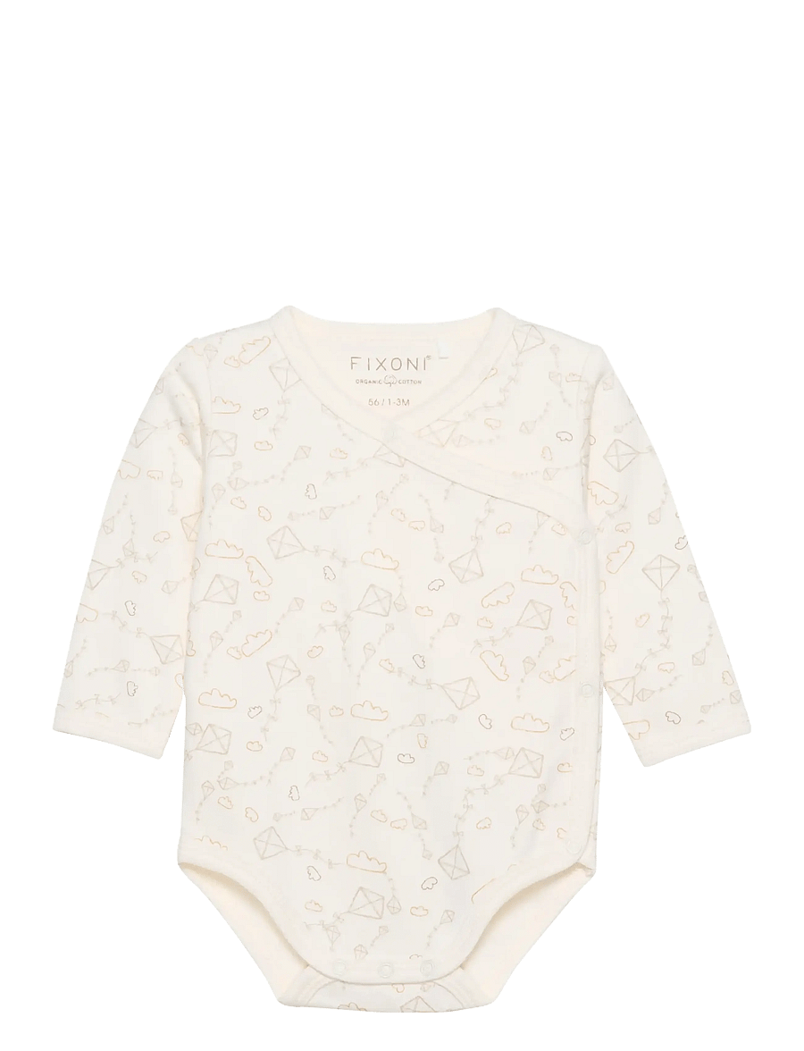 Fixoni - Wrap Body LS w.AOP - shoppa efter ålder - marshmallow - 0