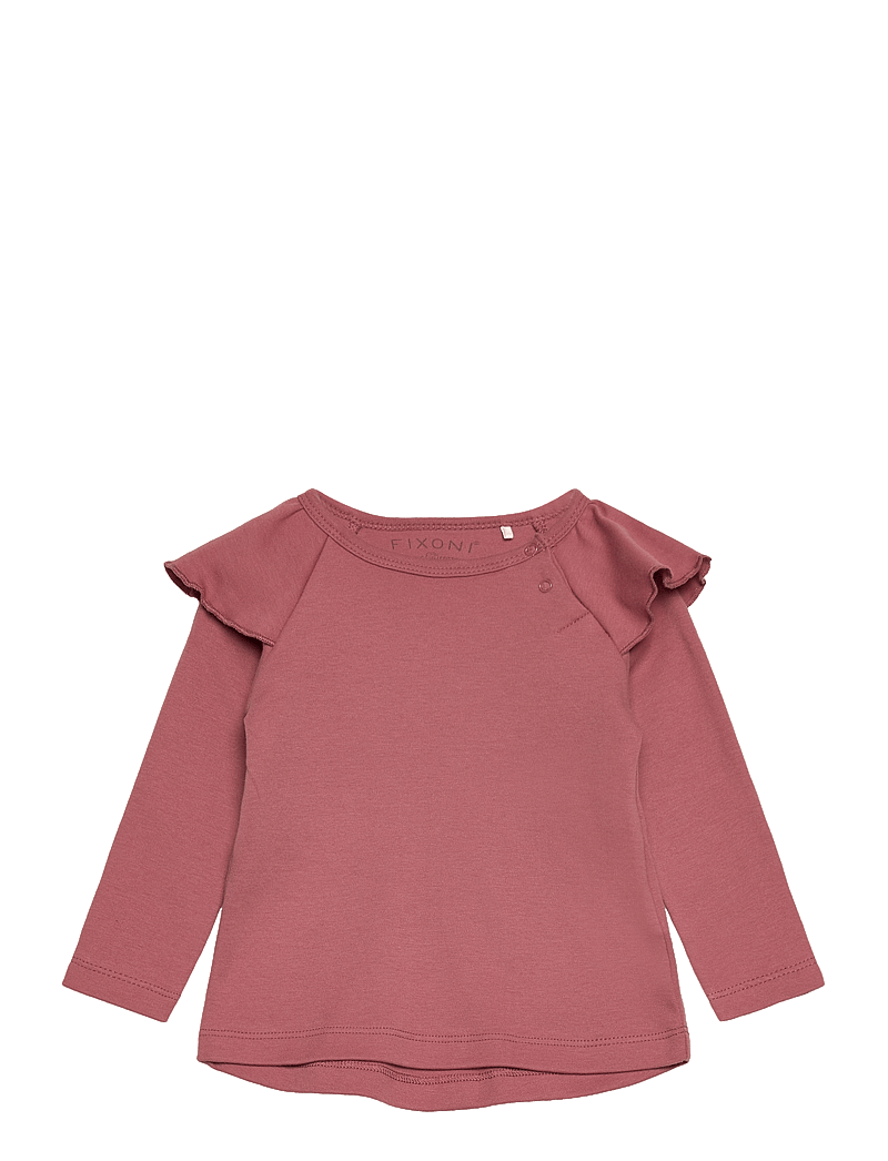 Fixoni - Blouse LS - Girls - langärmelig - withered rose - 0