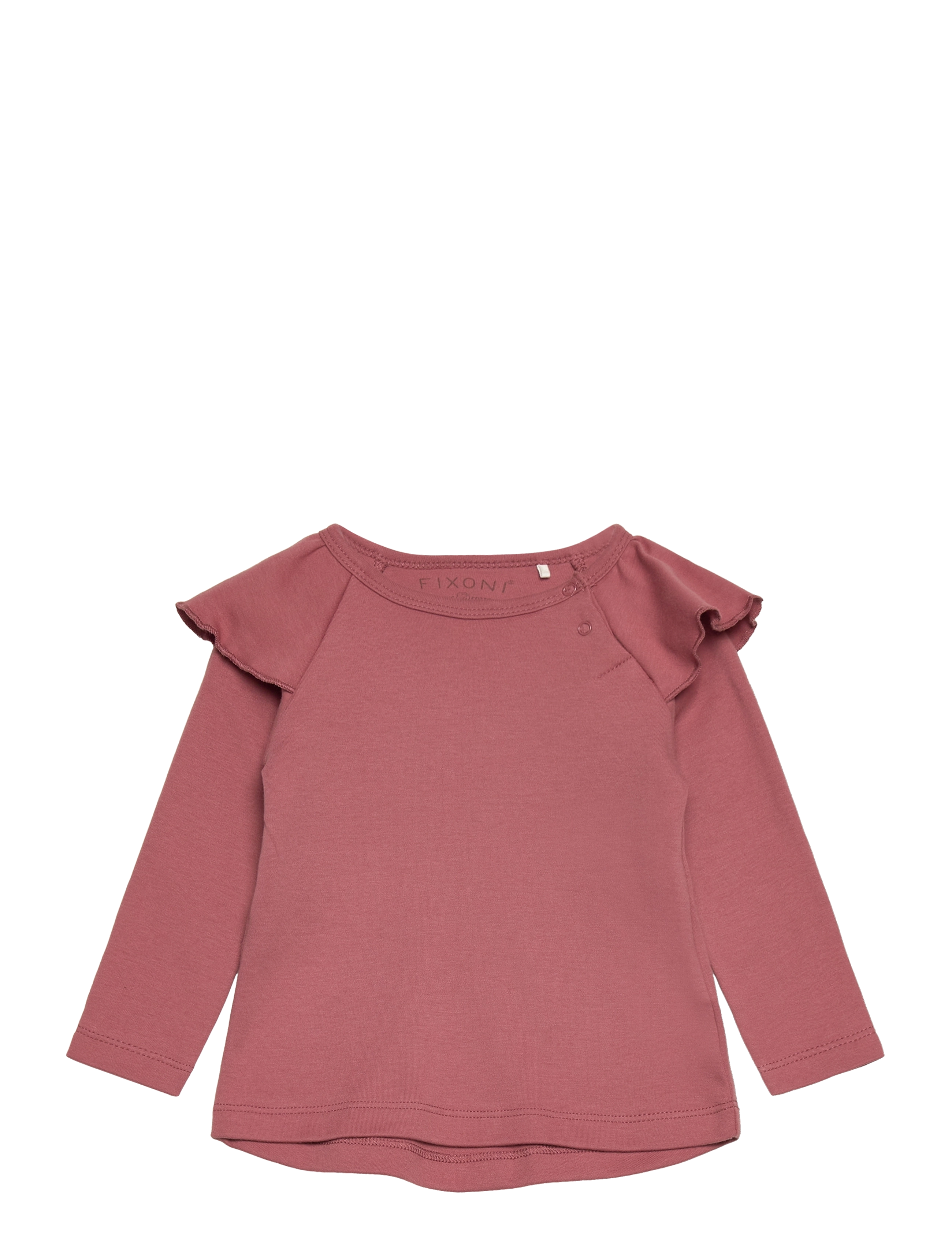 Fixoni - Blouse LS - Girls - langærmede t-shirts - withered rose - 0