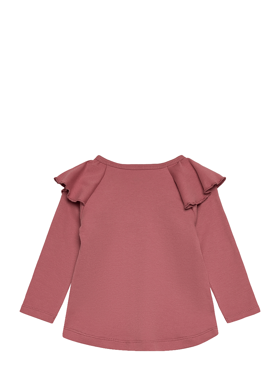 Fixoni - Blouse LS - Girls - langærmede t-shirts - withered rose - 1