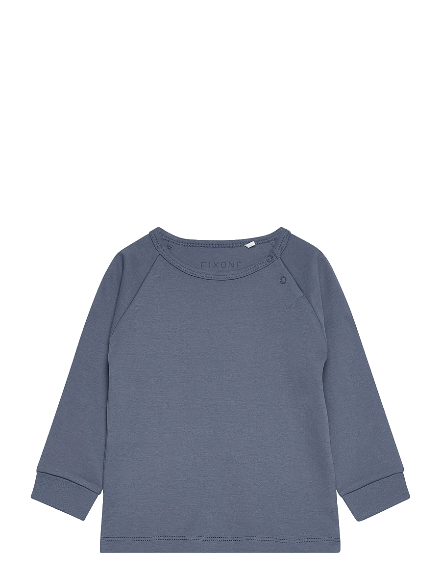 Fixoni - Blouse LS - Boy - sweatshirts - blue fusion - 0