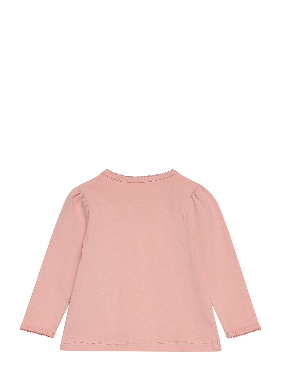 Fixoni - Blouse LS - Solid - langærmede t-shirts - misty rose - 1