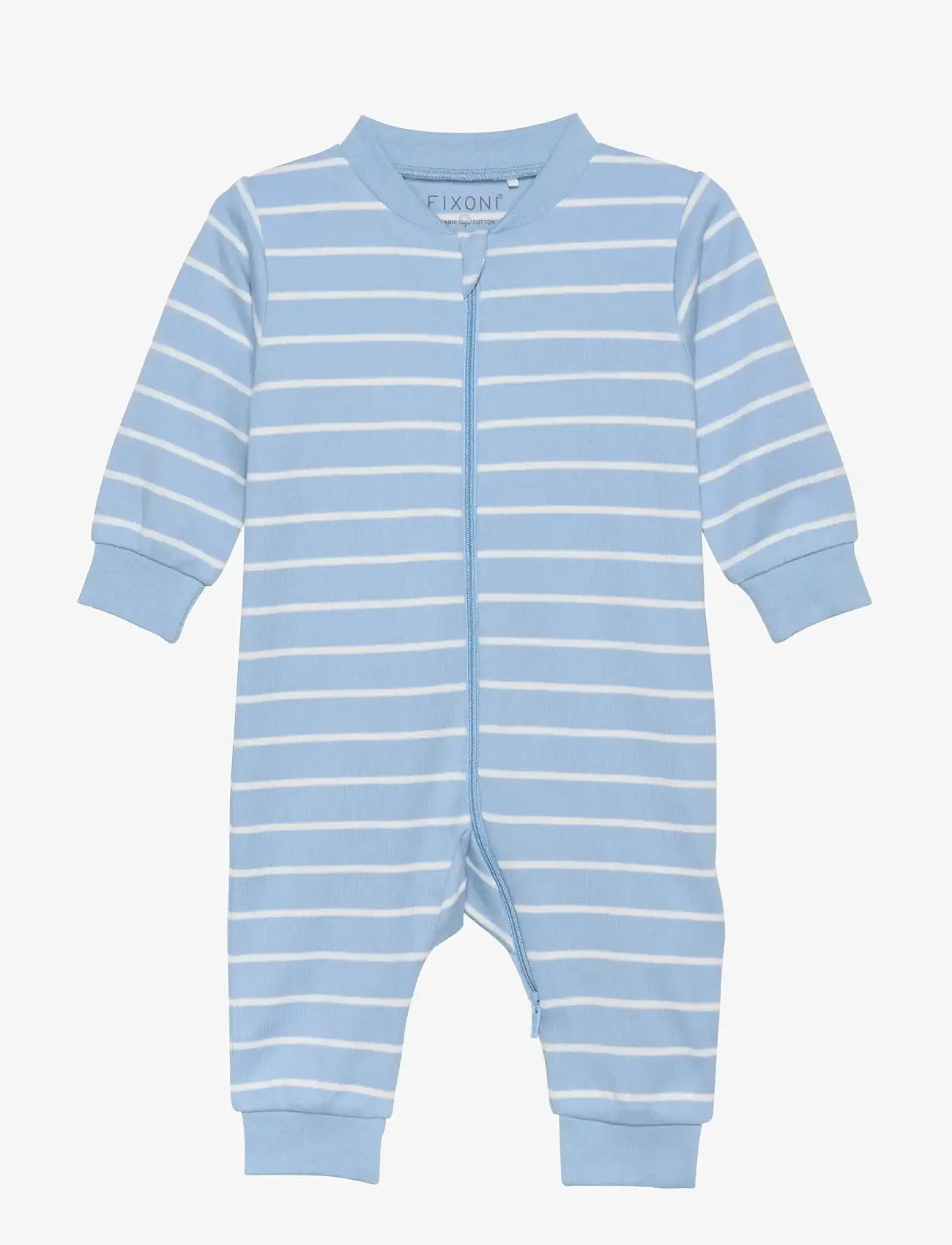 Fixoni - Nightsuit w.zipper - natdragter - ashley blue - 1