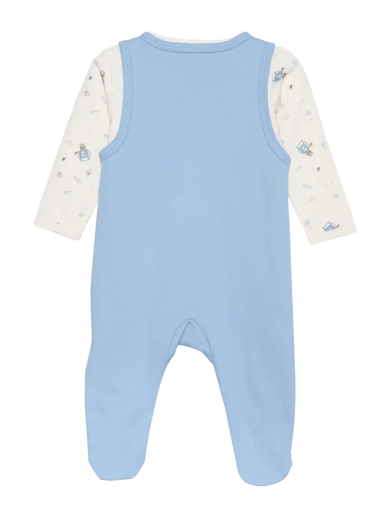 Fixoni - Body LS w.Romper - set med body - ashley blue - 1