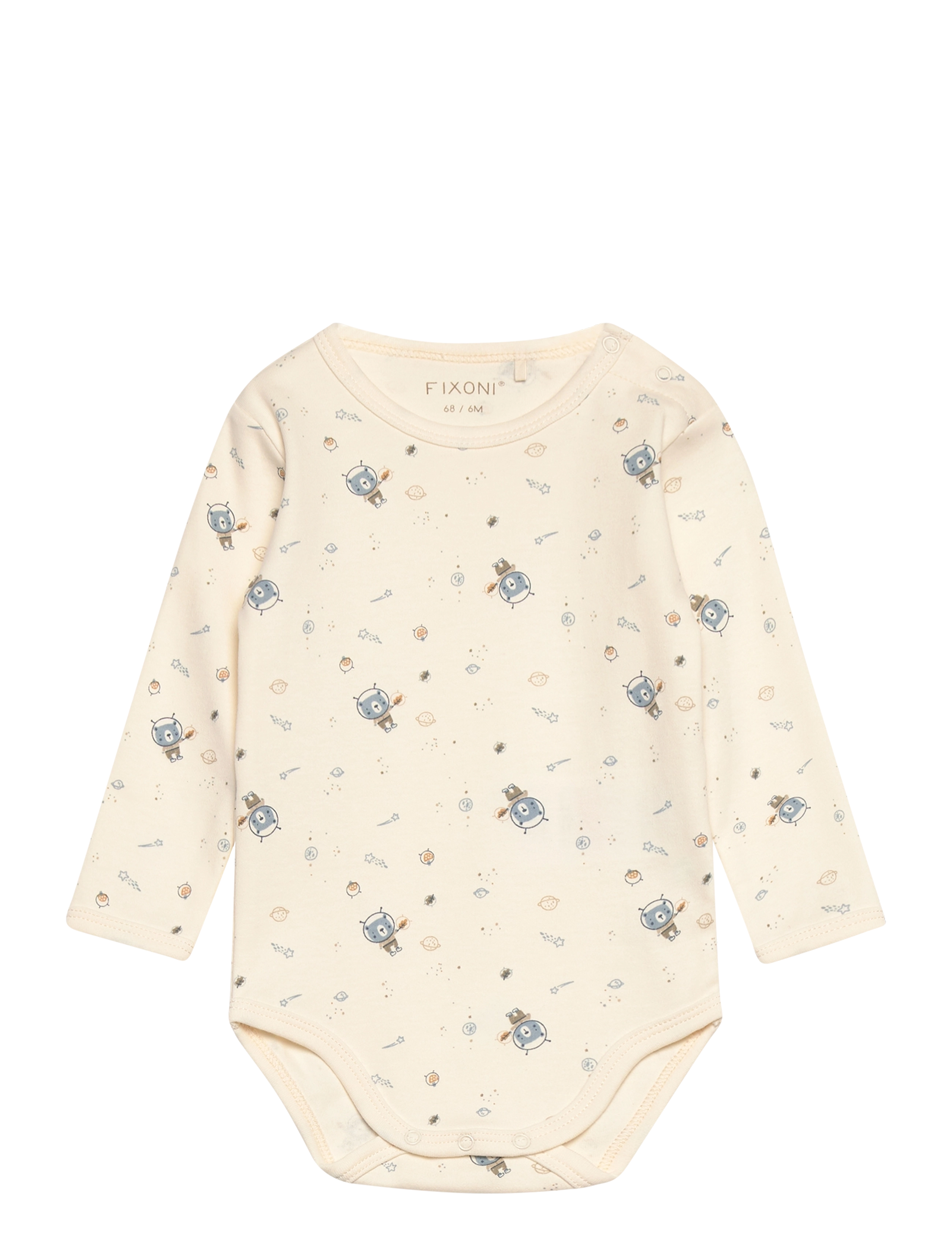 Fixoni - Body LS w.Romper - set med body - ashley blue - 2