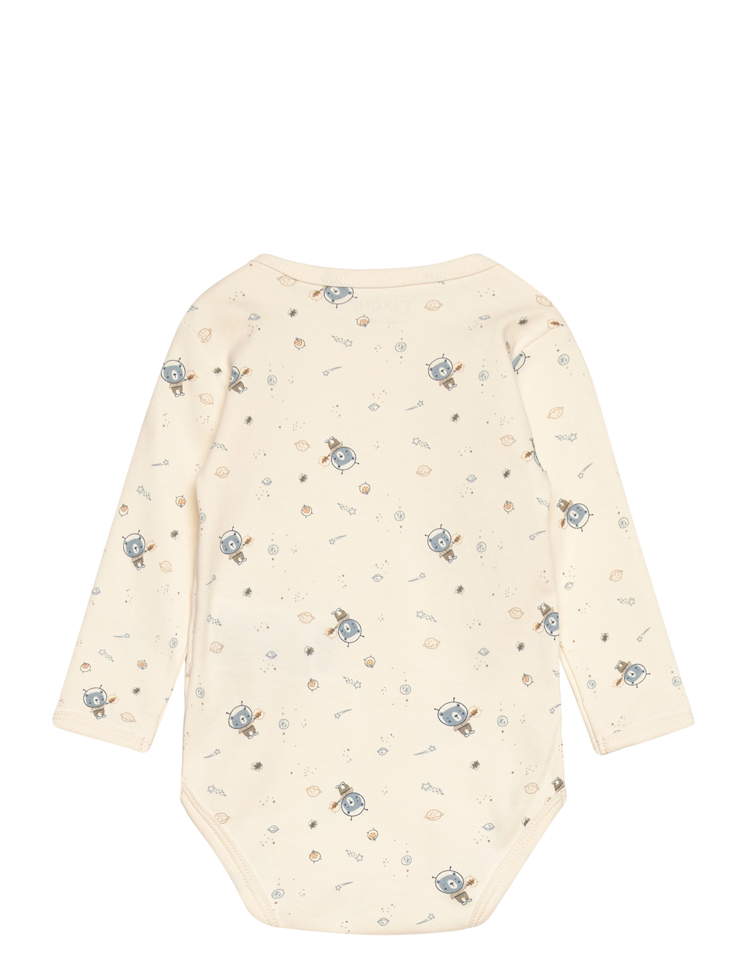 Fixoni - Body LS w.Romper - set med body - ashley blue - 3