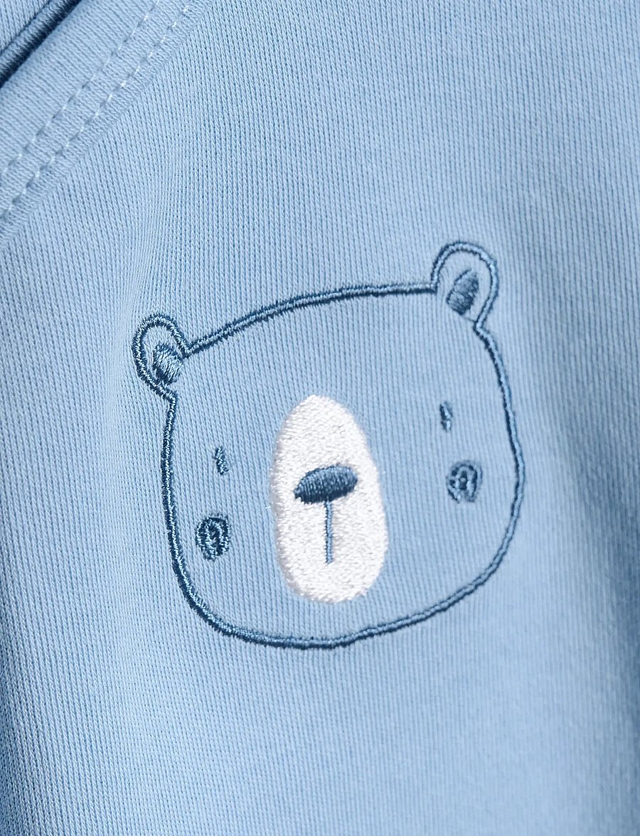 Fixoni - Body LS w.Romper - set med body - ashley blue - 4