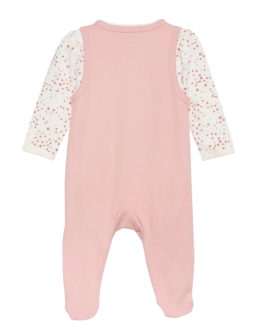Fixoni - Body LS w.Romper - bodiga komplektid - misty rose - 4