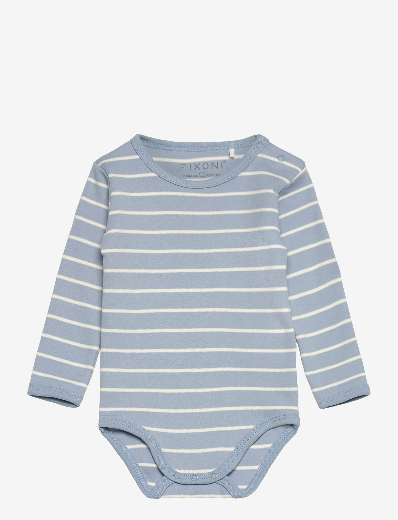 Fixoni - Body LS w.Velour Romper - set med body - blue fushion - 2