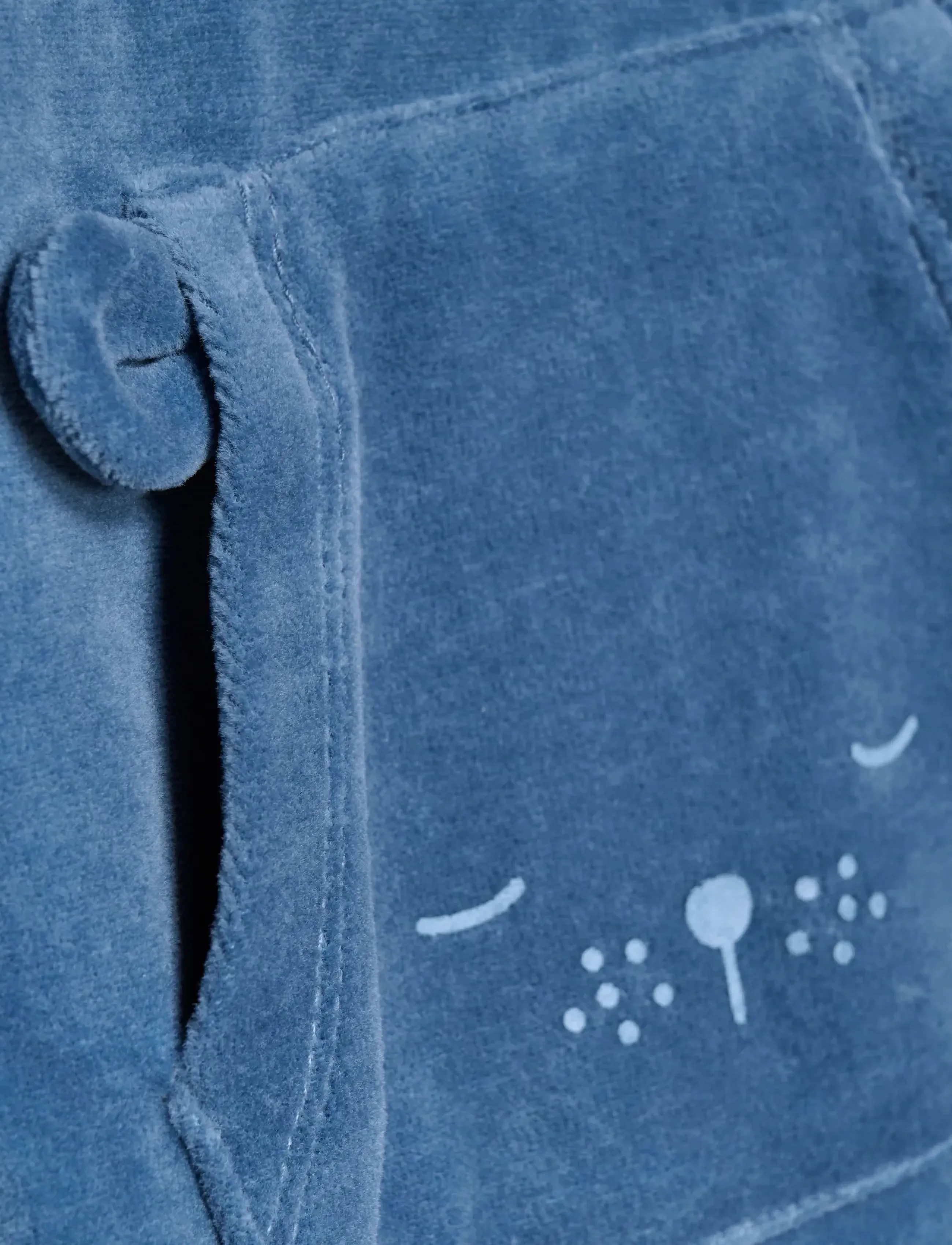 Fixoni - Body LS w.Velour Romper - sæt med body - blue fushion - 4