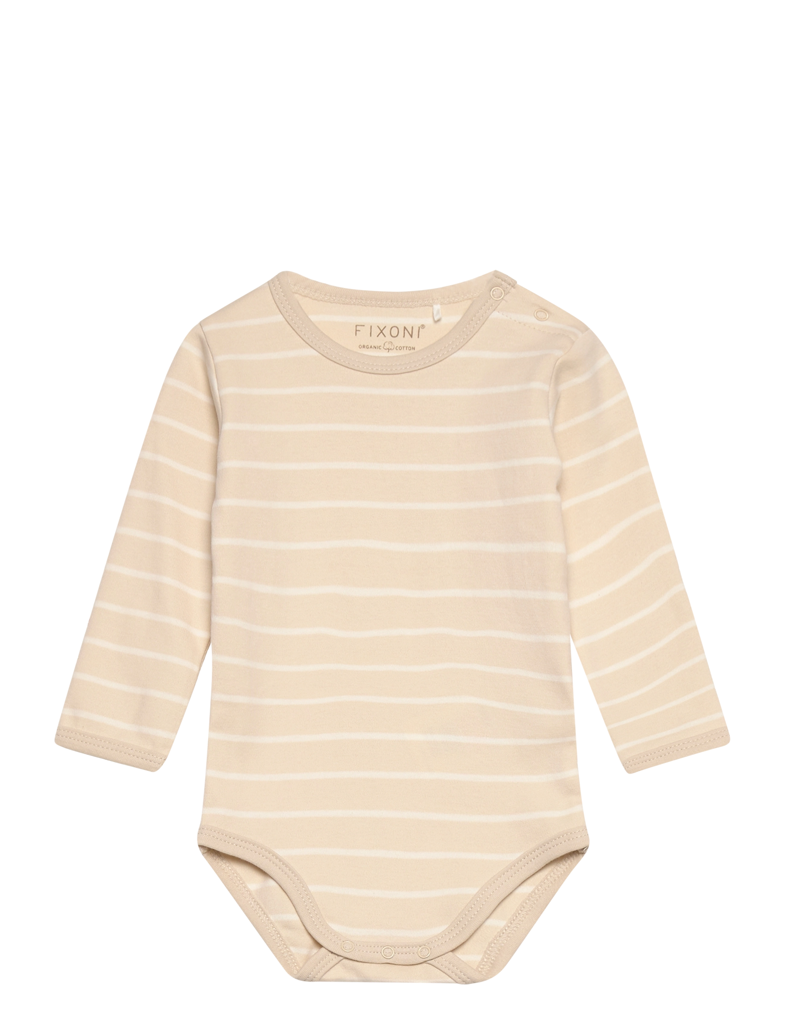 Fixoni - Body LS w.Velour Romper - sett með samfellu - dune - 2