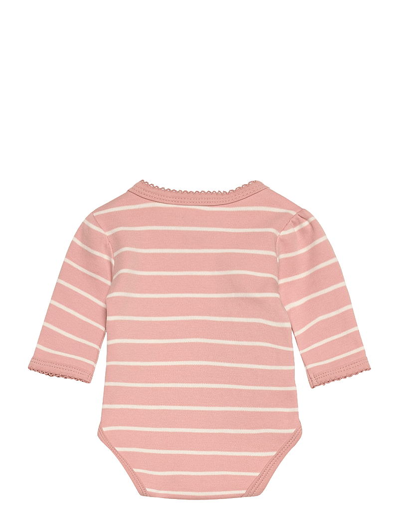 Fixoni - Body LS w.Velour Romper - sæt med body - withered rose - 3