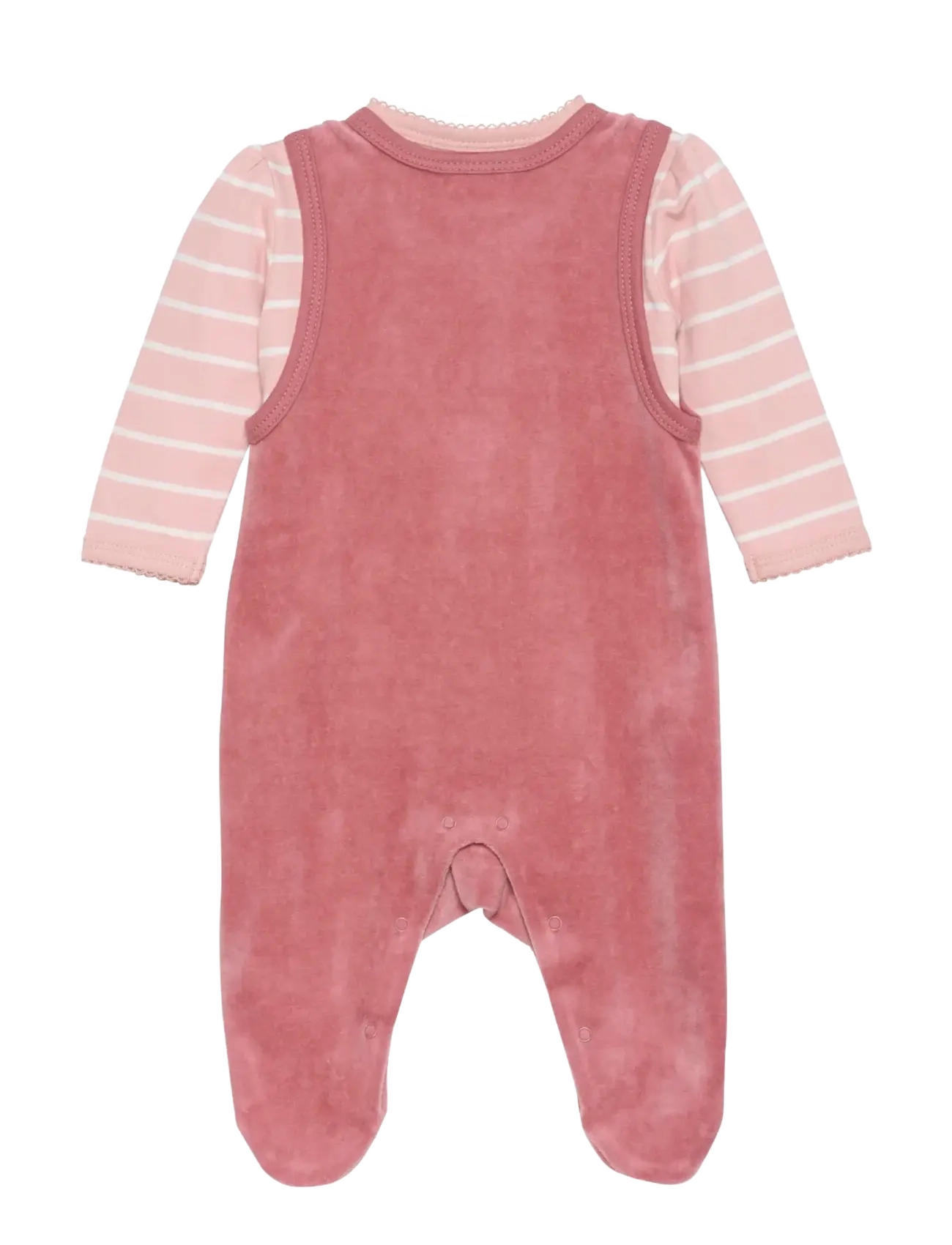 Fixoni - Body LS w.Velour Romper - sæt med body - withered rose - 5