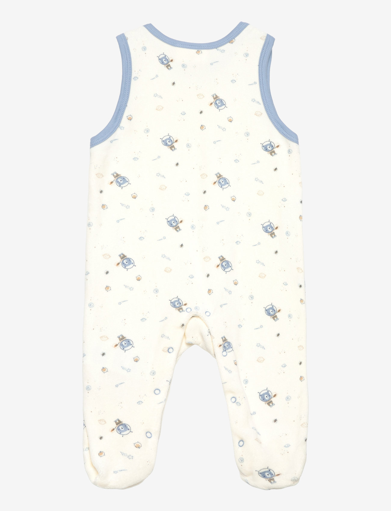 Fixoni - Body LS w.Velour Romper - sets with body - ashley blue - 3