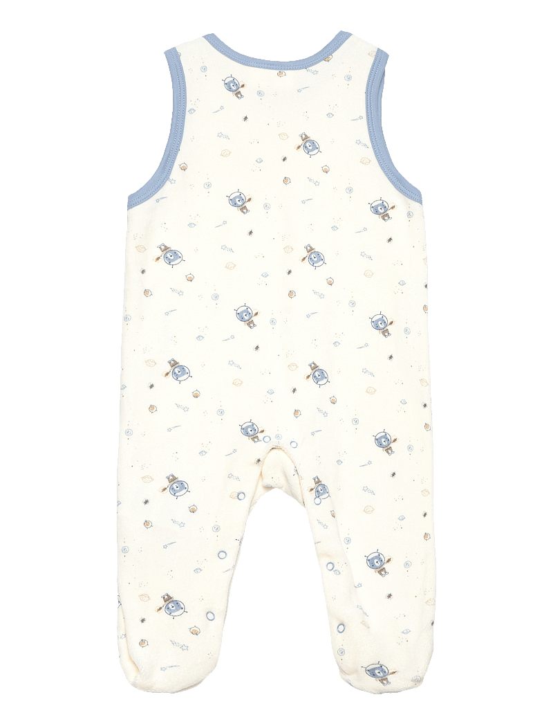 Fixoni - Body LS w.Velour Romper - sets with body - ashley blue - 3