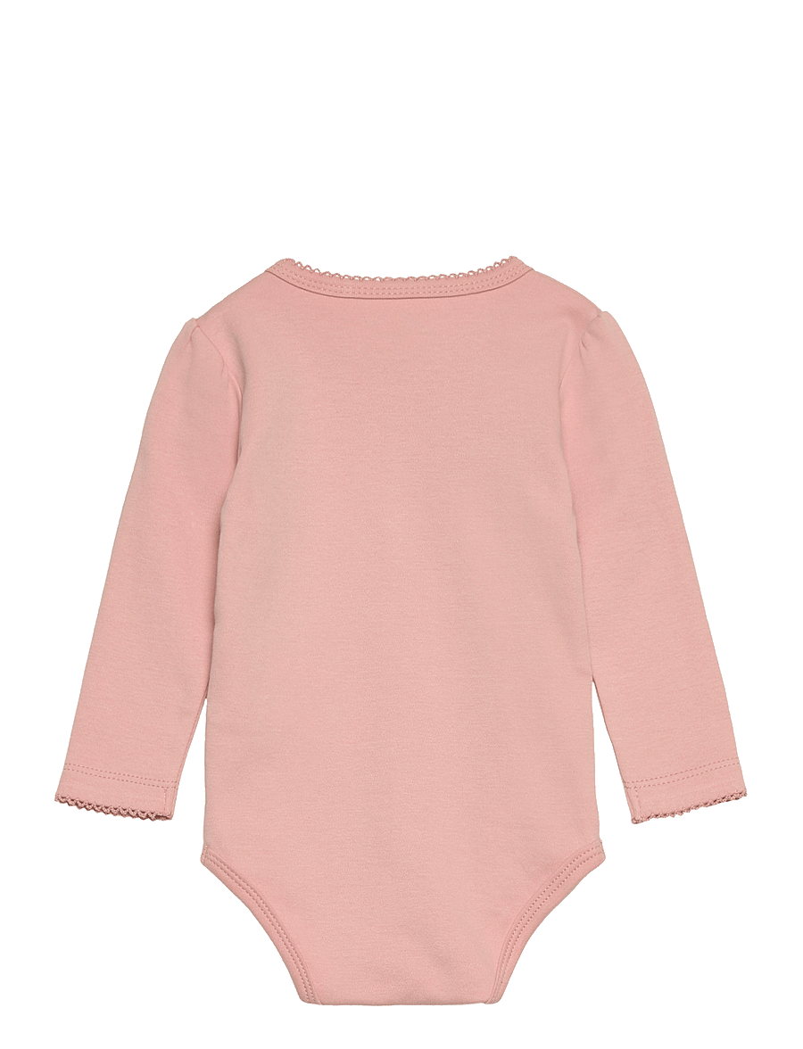 Fixoni - Body LS w.Velour Romper - komplektai su bodžiu - misty rose - 3