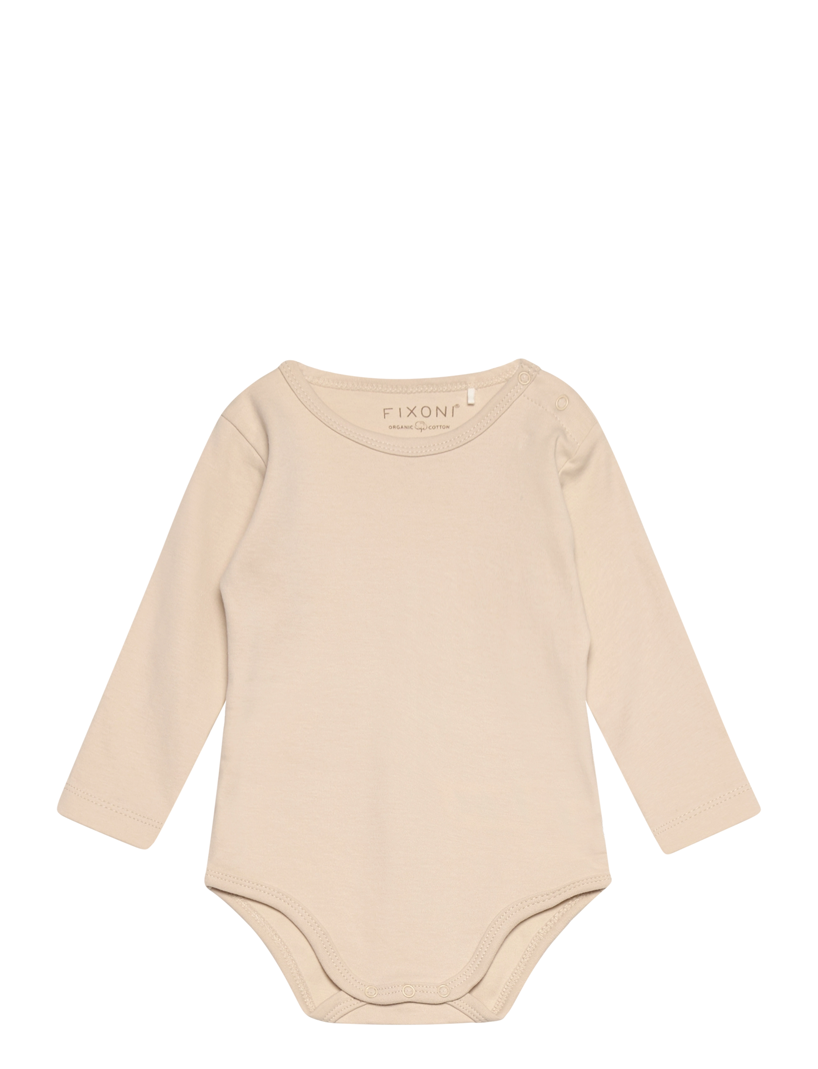 Fixoni - Body LS w.Velour Romper - sett með samfellu - oatmeal - 2